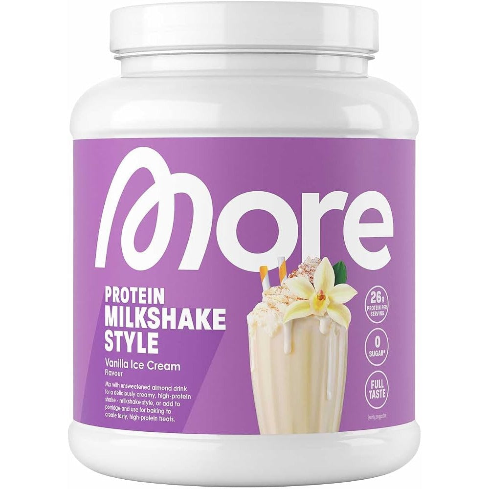 More Protein Milkshake Style 600 g: Dose mit Vanilla Ice Cream Aufdruck