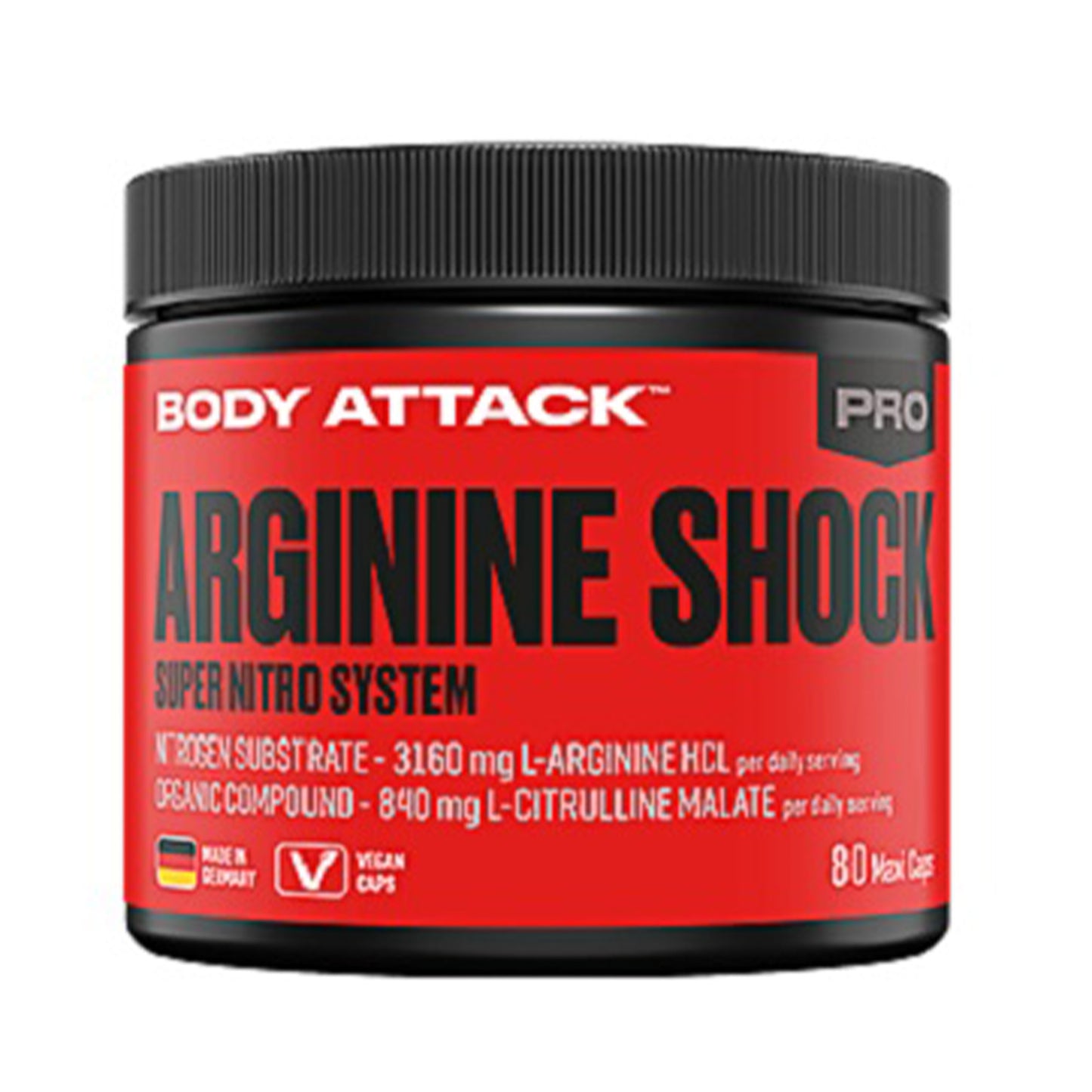 Body Attack Arginine Shock 80 Caps