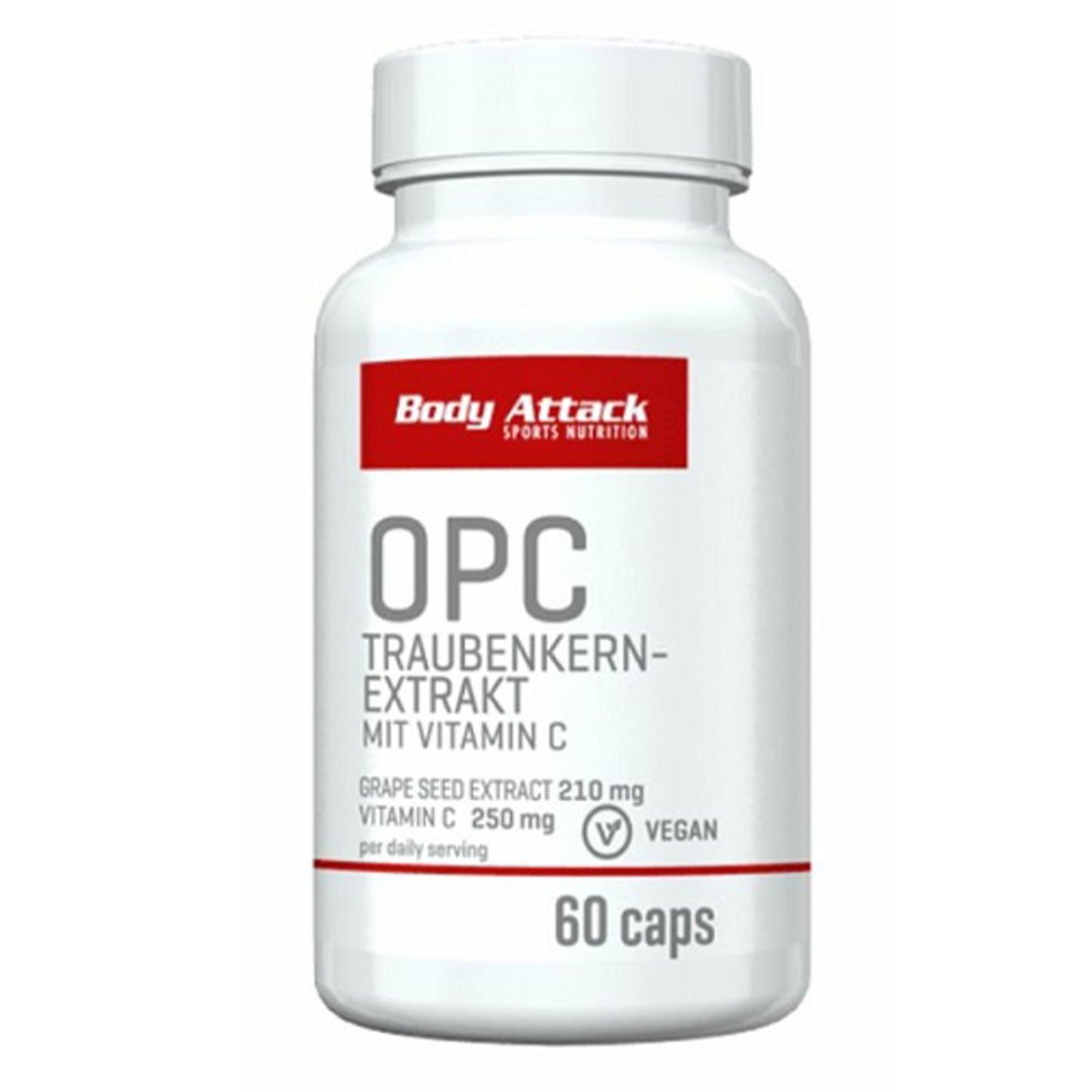Body Attack OPC Traubenkern- Extrakt 60 Caps