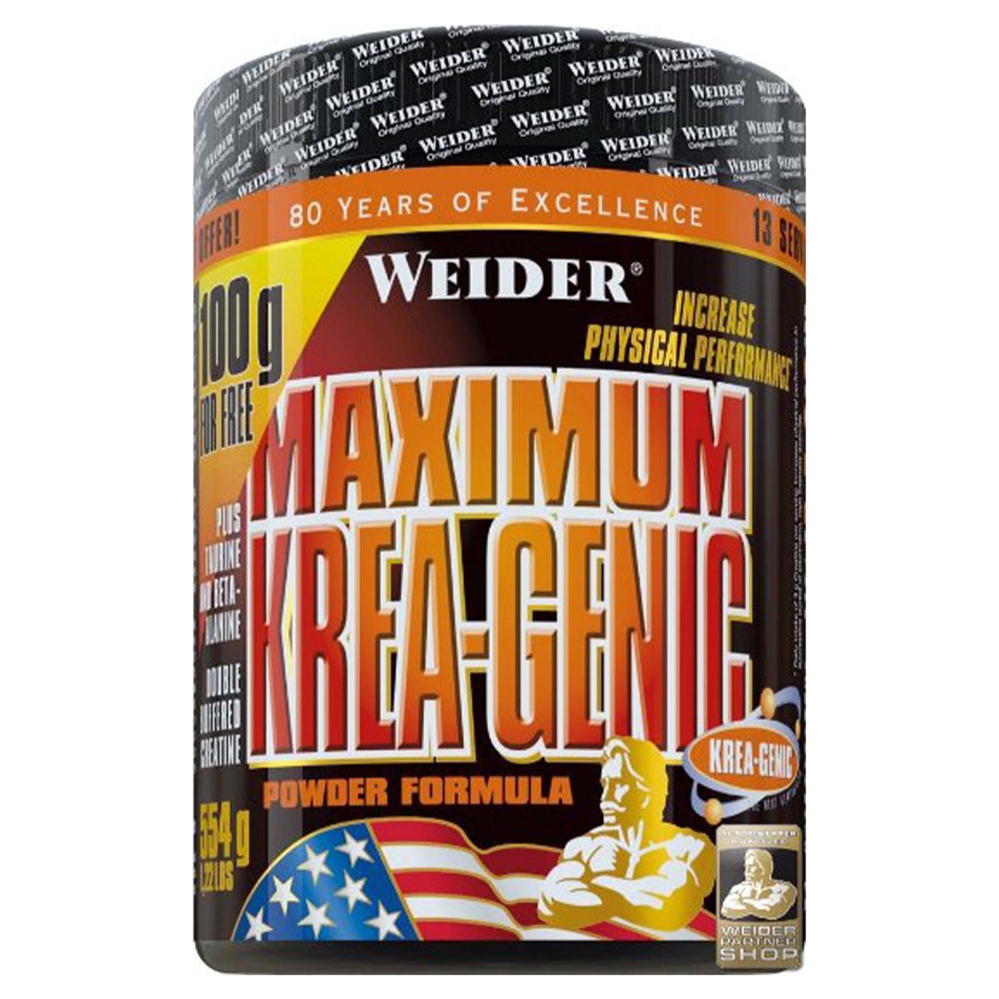 Weider Krea-Genic 554g, Dose