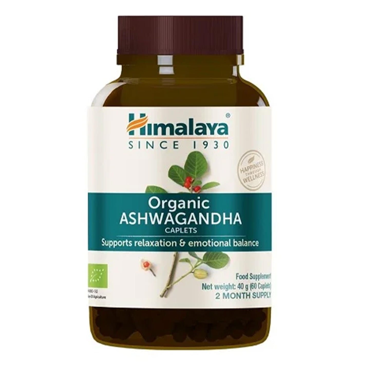 Himalaya Organic Ashwagandha - 60 caps