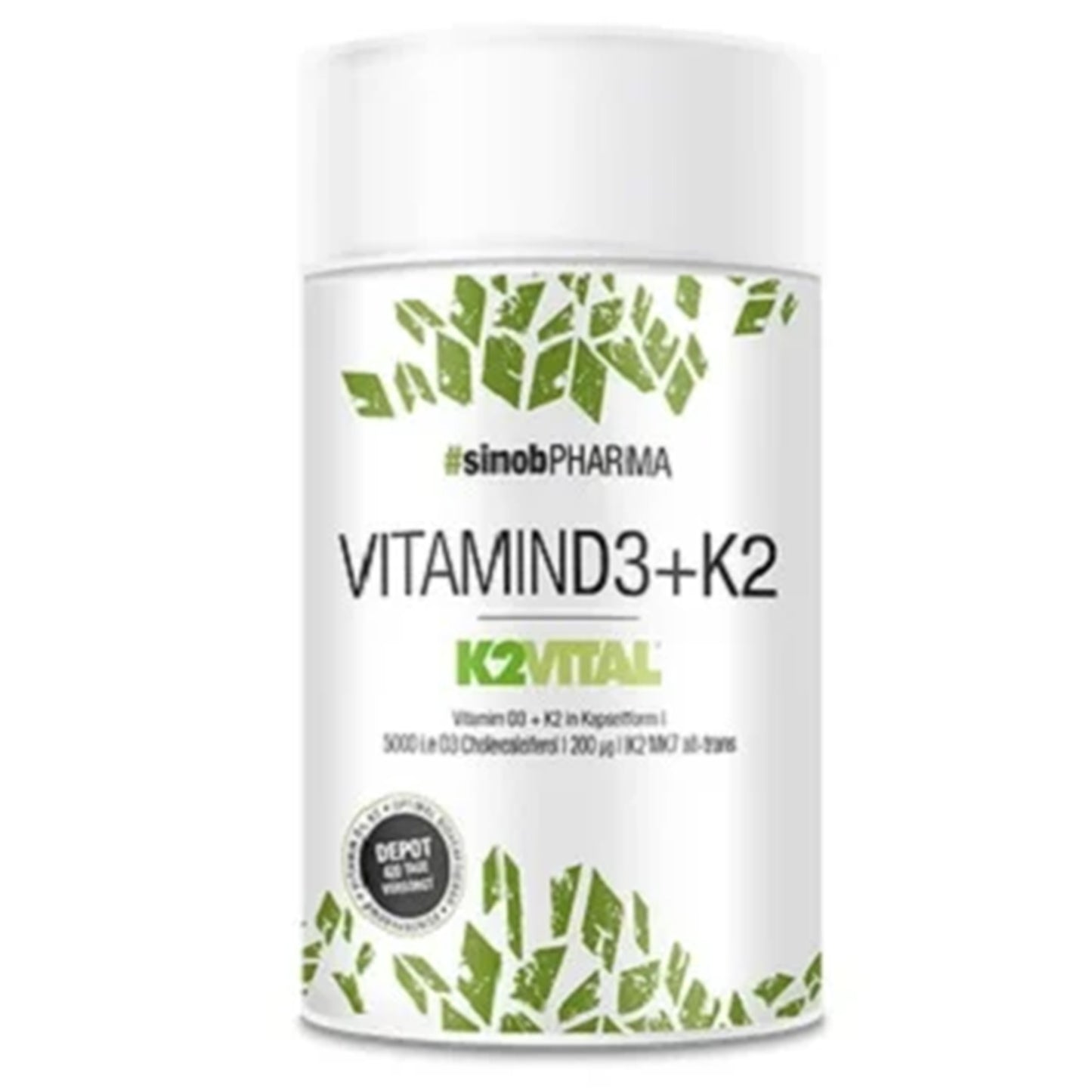Sinob Vitamin D3 + K2 60 Kapseln