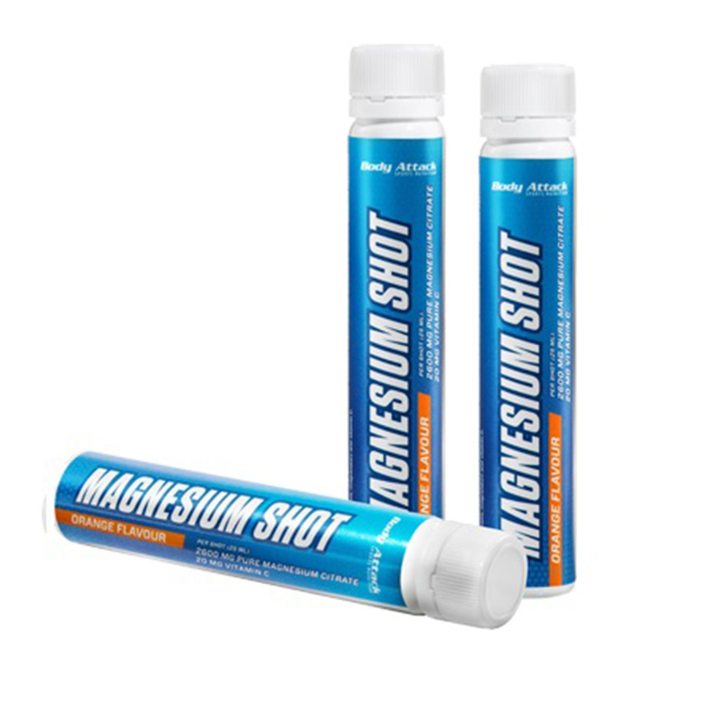 Body Attack Magnesium Shots 20x25ml - Orange