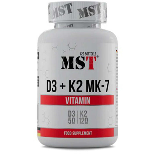MST - Vitamin D3 + K2 + MK-7 120 Kapseln