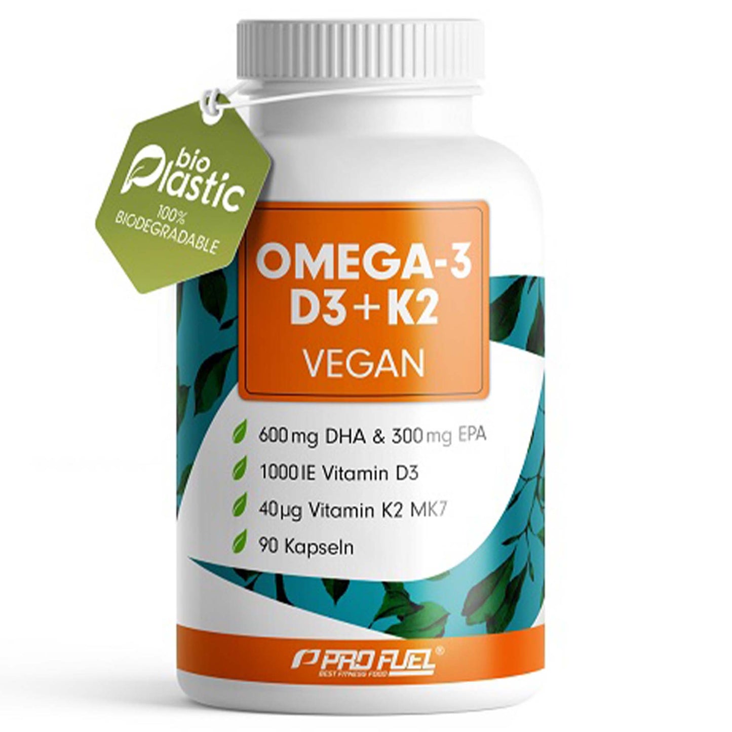 ProFuel Omega 3 + D3 + K2 90 Algenöl Kapseln