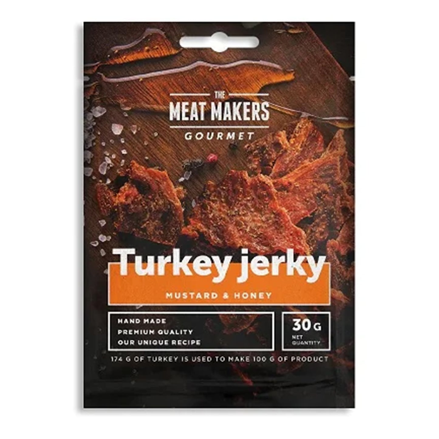 The Meat Makers Gourmet Turkey Jerky 15x30g
