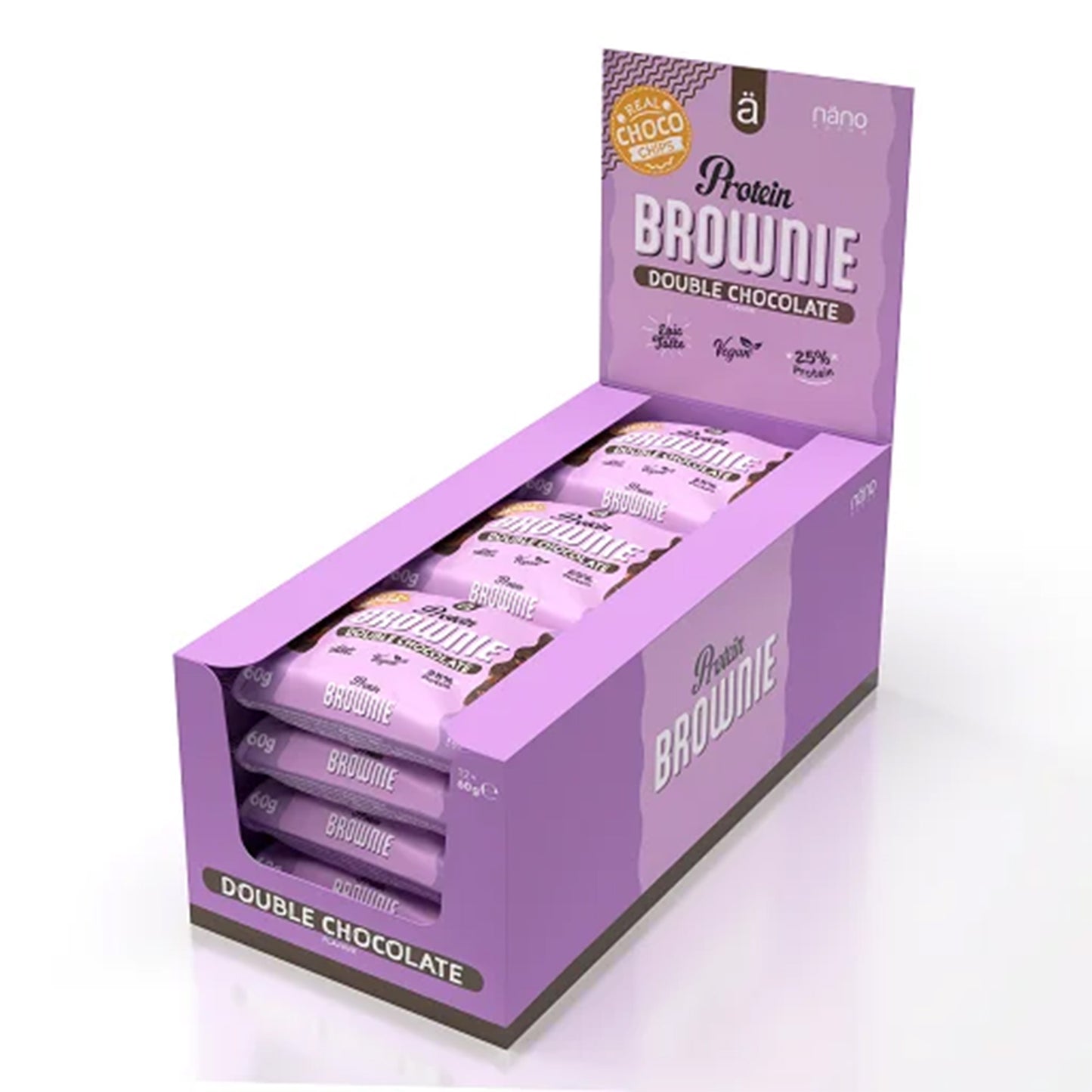 Nanosupps Protein Brownie 12x60g