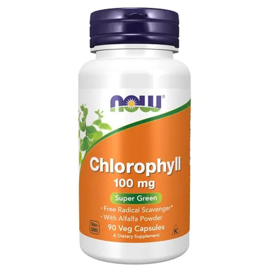 NOW Foods Chlorophyll 100mg 90 Vegane Kapseln