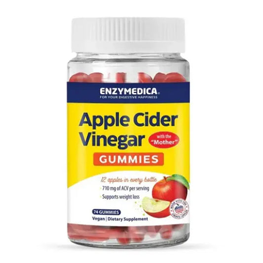 Enzymedica Apple Cider Vinegar Gummies 74 Gummies