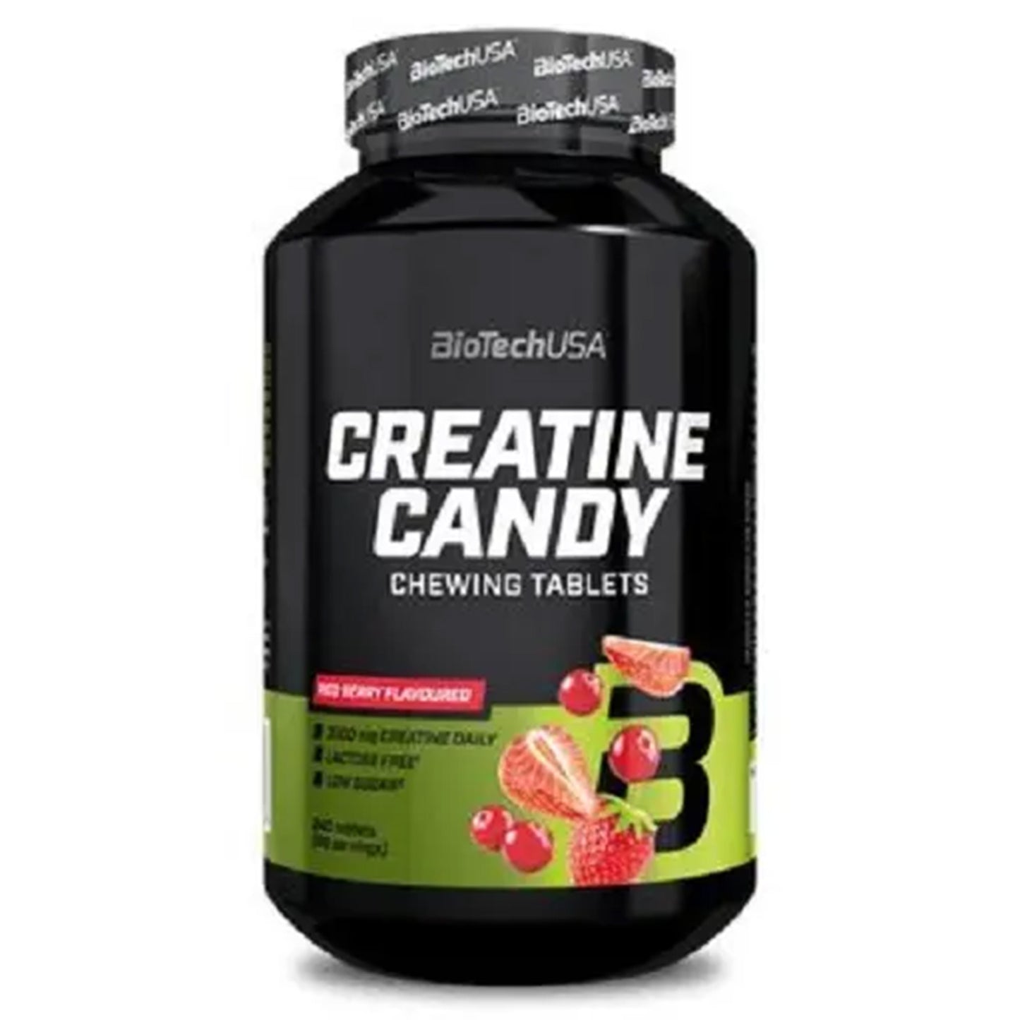 BioTech Creatine Candy Red berry - 240 Kapseln