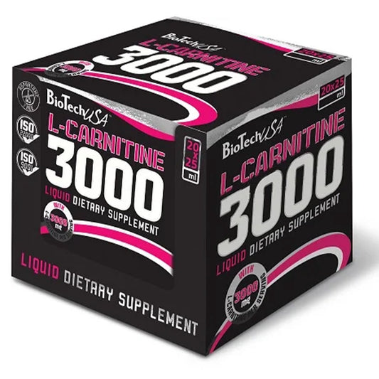 BioTech L-Carnitine Liquid 3000mg 20x25ml