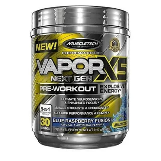 MuscleTech naNO Vapor X5 Next Gen Blue Raspberry 228g