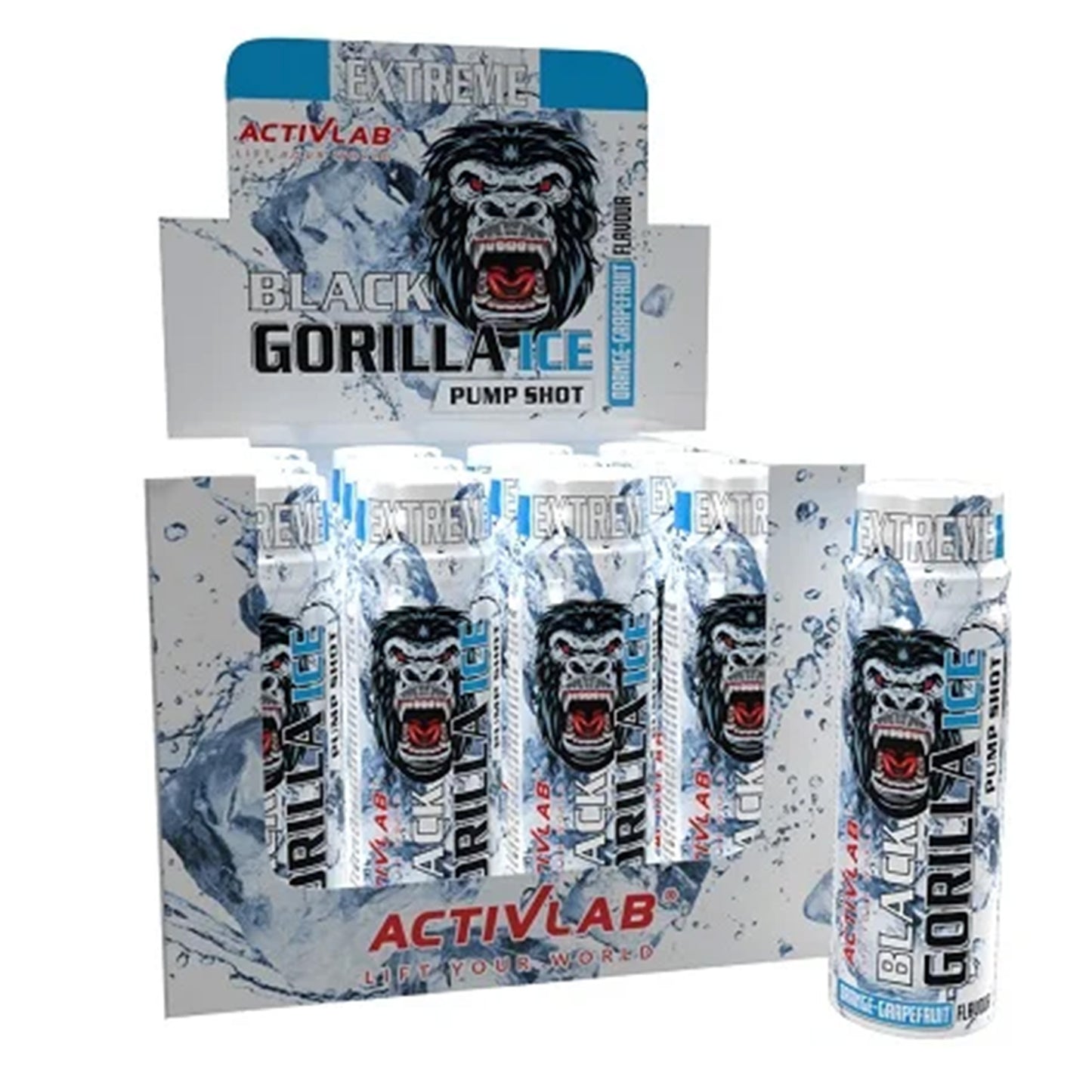 Activlab Black Gorilla Ice Pump Shot Orange Grapefruit 12x80ml