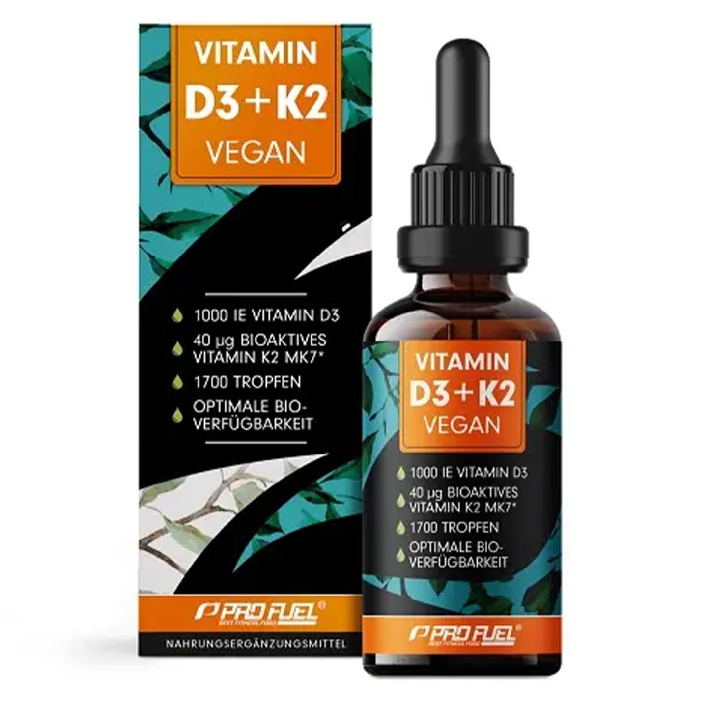 ProFuel Vitamin D3 + K2 Tropfen 1700 Tropfen (50 ml)