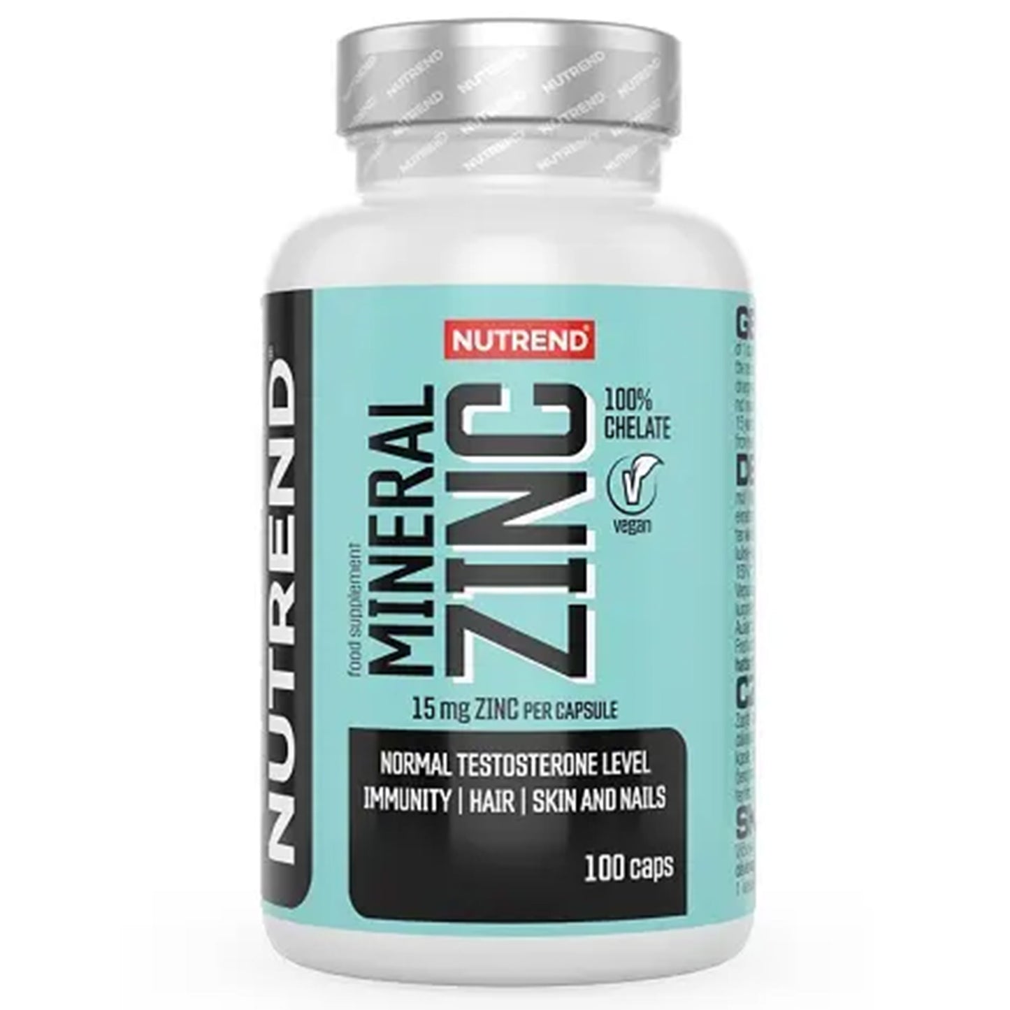 Nutrend Zinc Chelate 15mg 100 Caps
