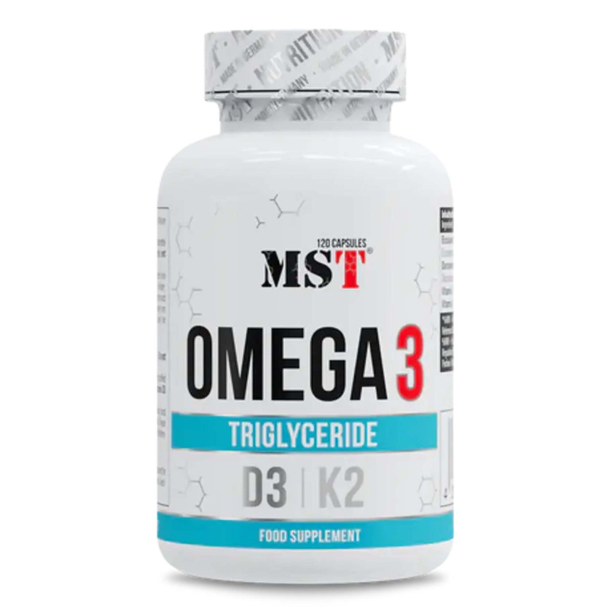 MST - Omega 3 500 mg D3 + K2 120 Softgels