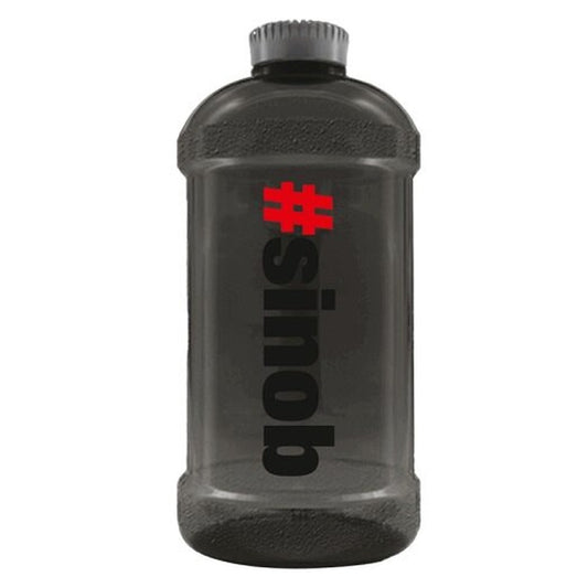 Sinob Wasserkanister schwarz, 2,2 l, mit Deckel und Prägung