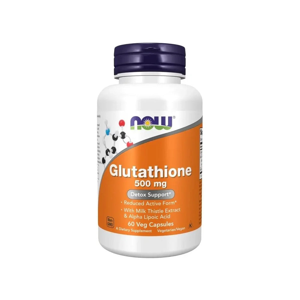 Now Foods Glutathione 500mg + Milk Thistle Extract & Alpha Lipoic Acid - 30 Kapseln