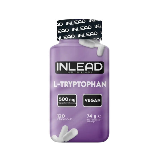 INLEAD L-Tryptophan Kapsel-Flasche, 500 mg, vegan, 120 vegane Kapseln