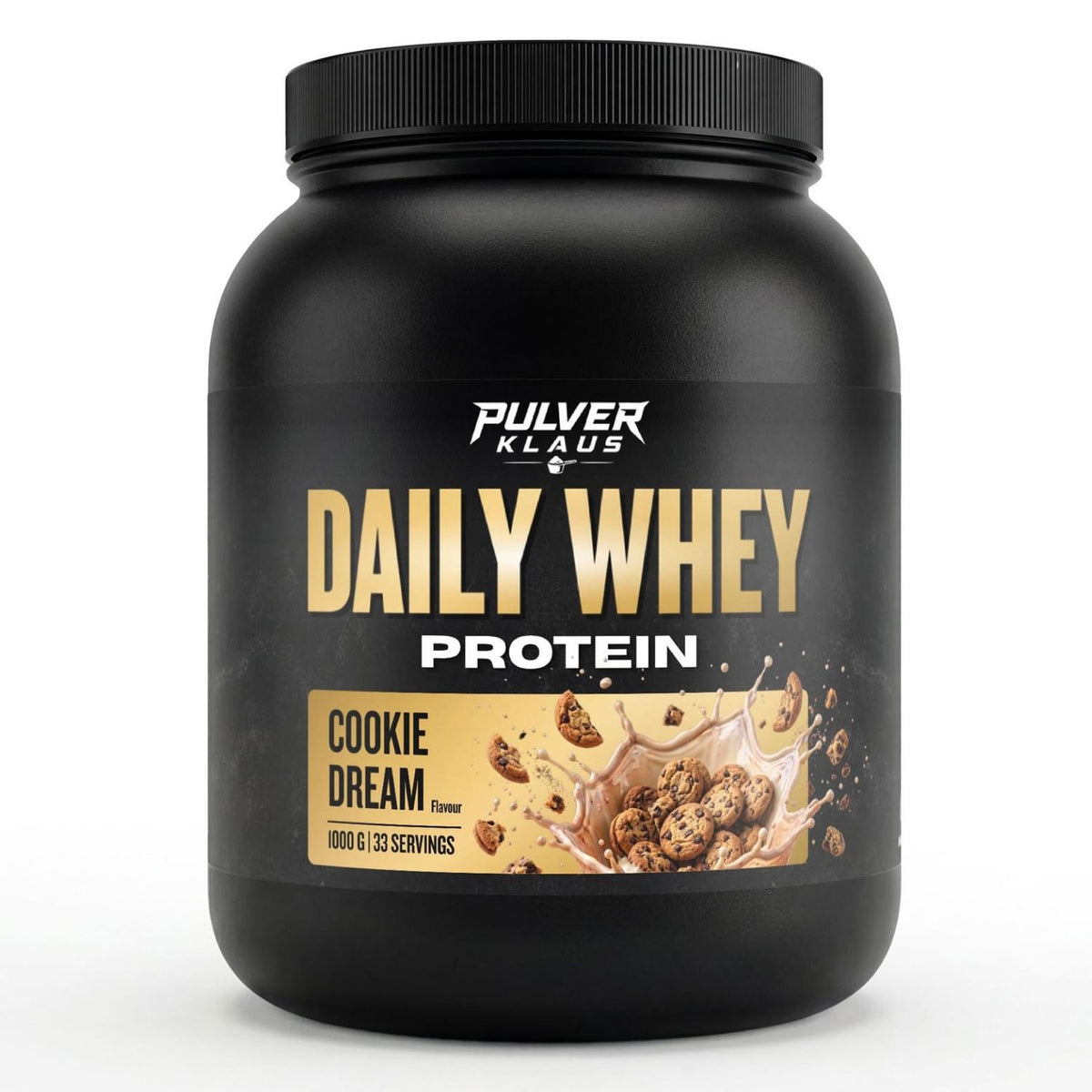 Pulverklaus Daily Whey Protein, Dose mit Cookie-Dream-Geschmack