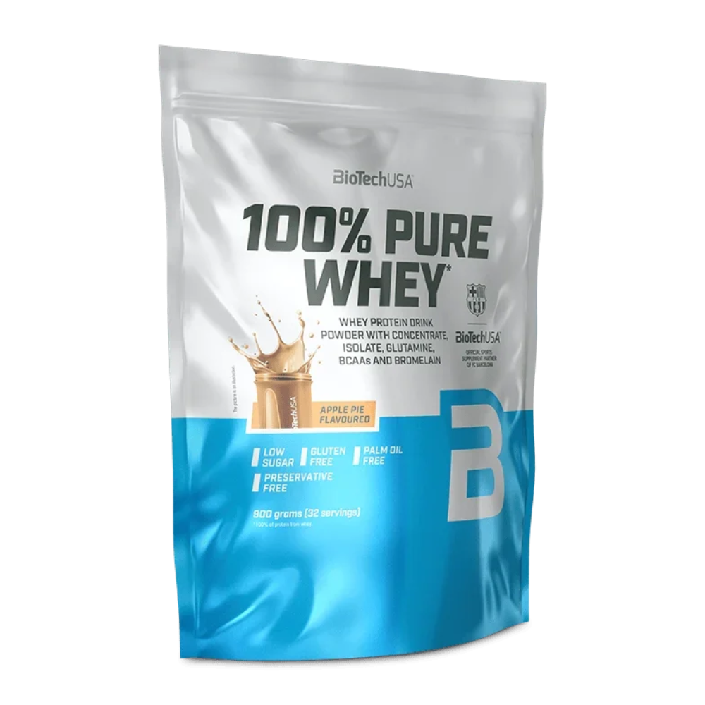 BioTech 100% Pure Whey 900 g Beutel, Apple-Pie-Geschmack